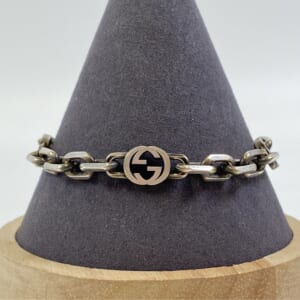 グッチ インターロッキング ブレスレット Ag925 #18 19.0g