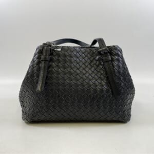 ボッテガヴェネタ イントレチャート ミニチェスタ ハンドバック 黒 レザー