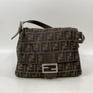 フェンディ マンマバケット ズッカ キャンバス×レザー