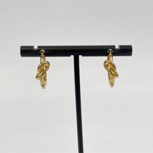 セリーヌ ノットスモール フープピアス GP