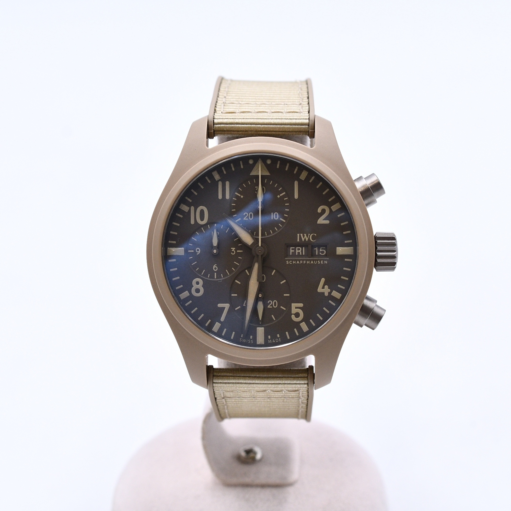IWC パイロットウォッチ クロノグラフ 41 トップガン “モハーヴェデザート” ブラウン文字盤 CE×ラバー/AT Aランク