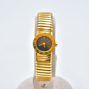 ブルガリ ブルガリブルガリ トゥボガス 黒文字盤 YG/QZ BB192T