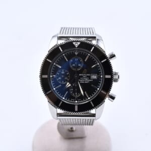 ブライトリング スーパーオーシャン ヘリテージ II クロノグラフ 黒文字盤 SS/AT A13312