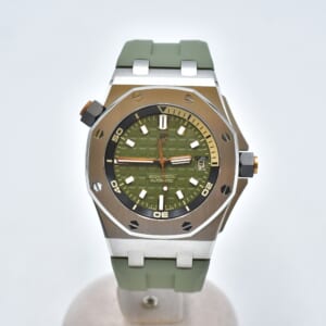 オーデマ ピゲ ロイヤルオーク オフショア ダイバー カーキ文字盤 SS×ラバー/AT 15720ST.OO.A052CA.01