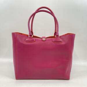 ロエベ アナグラム レオ トートバッグ レザー ピンク系