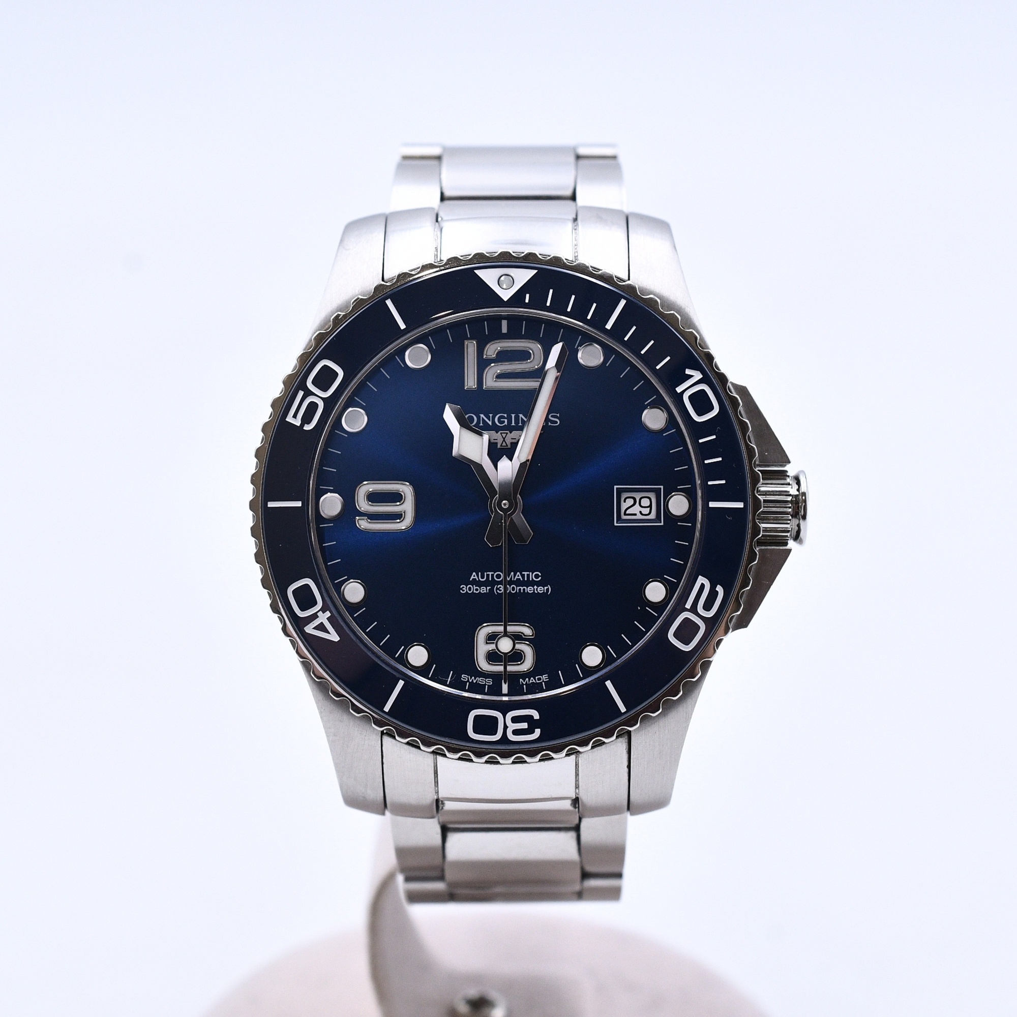 ロンジン ハイドロコンクエスト 青文字盤 SS/AT L3.780.4.96.6 買取 