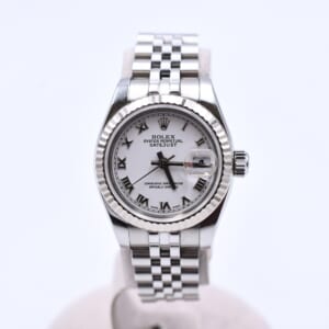 ロレックス デイトジャスト ホワイトローマン文字盤 SS×WG/AT 179174