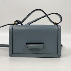 ロエベ バルセロナ ショルダーバッグ ブルー レザー