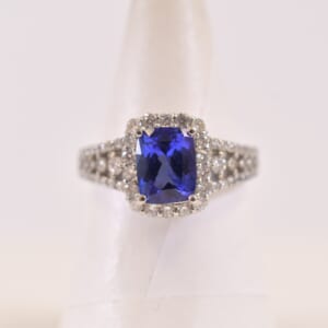 タンザナイトダイヤリング Pt950 1.95 D0.60