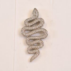 ダイヤスネークモチーフ Pt950 0.76