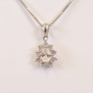 ダイヤネックレス Pt900/Pt850 0.32ct