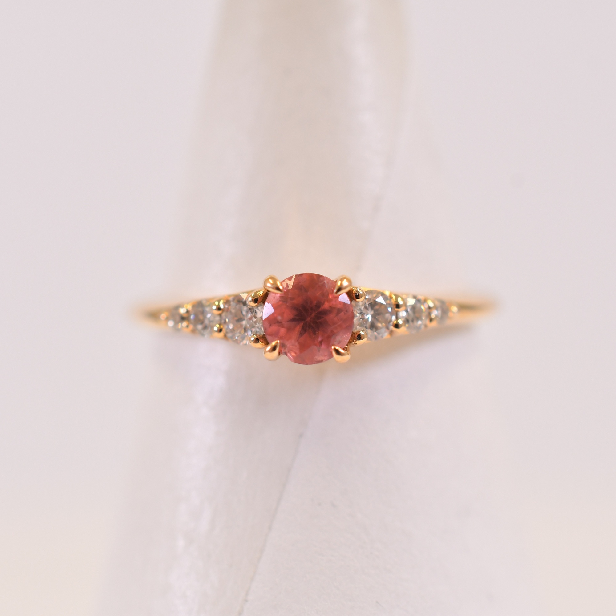 ロードクロサイトダイヤリング K18 0.36ct 0.16ct 買取実績【買取日 