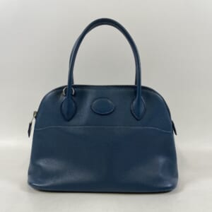 エルメス ボリード27 ディープブルー スイフト SV金具 □L刻印
