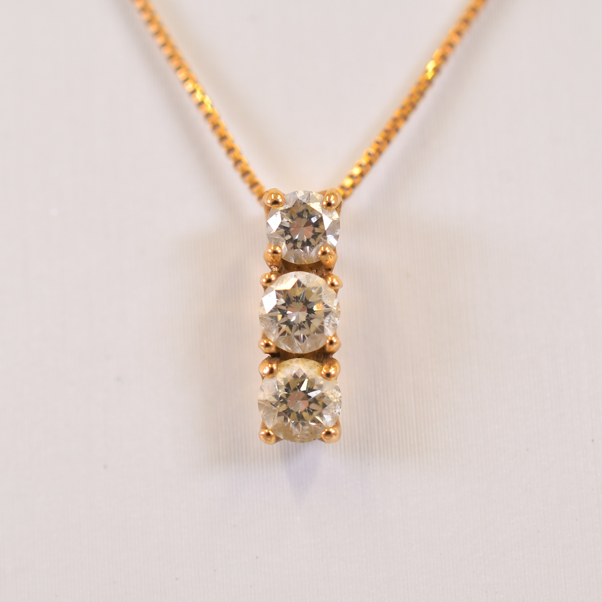 ダイヤネックレス K18 0.50ct Bランク