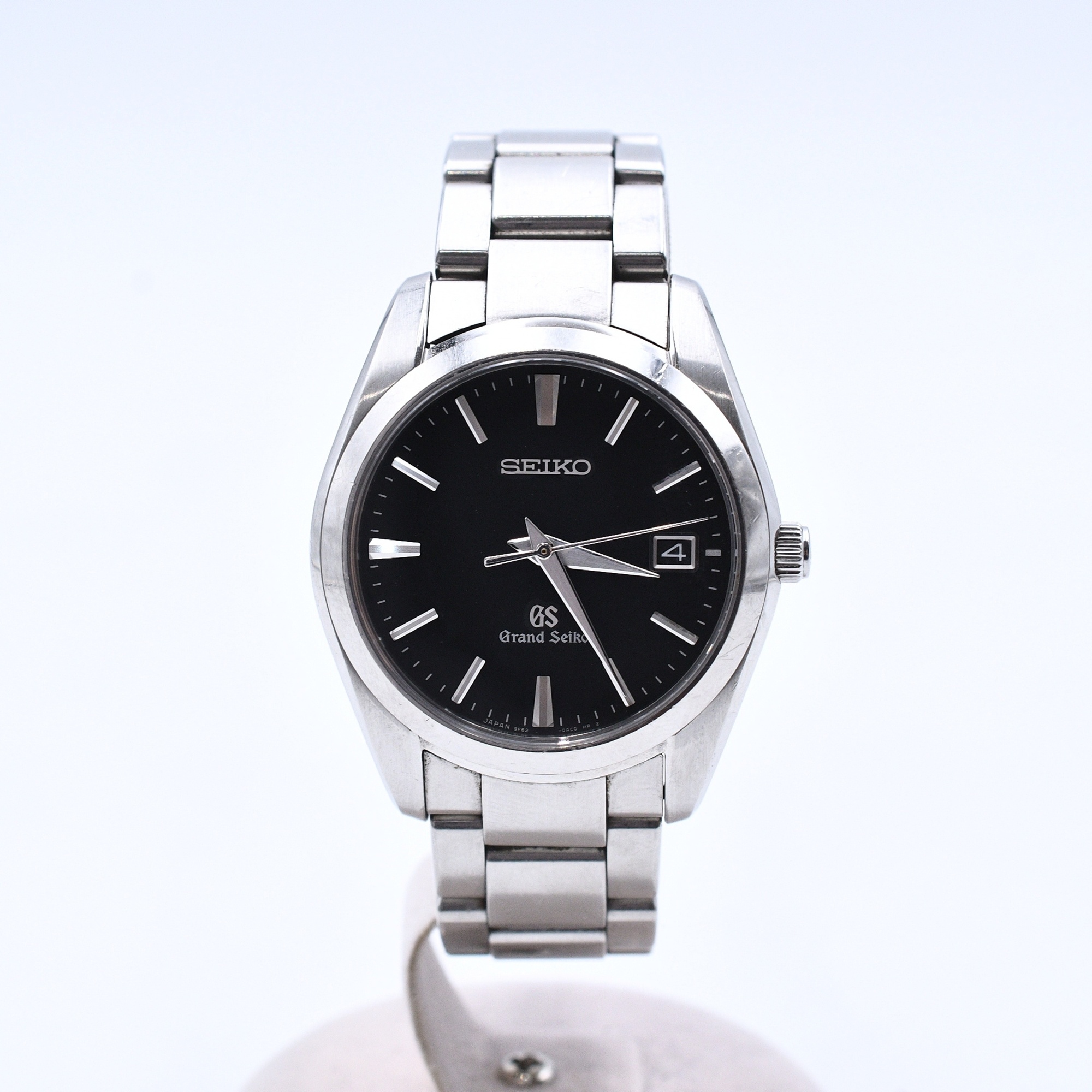 美品✨SEIKO グランドセイコー ヘリテージコレクション 9F62-0AB0 グランドセイコー ヘリテージコレクション 黒文字盤 SS/QZ 9F62-0AB0