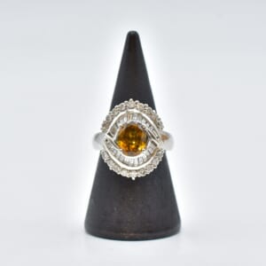スフェーン ダイヤリング Pt900 1.461ct 1.80ct