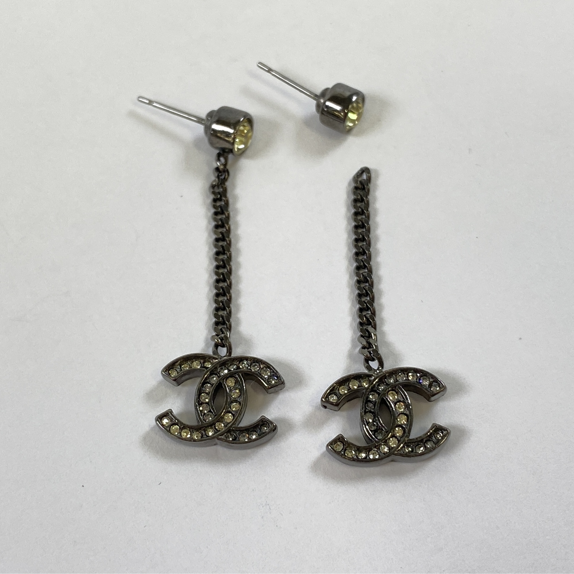 シャネル ココマーク ラインストーン ピアス シルバー GP 買取実績