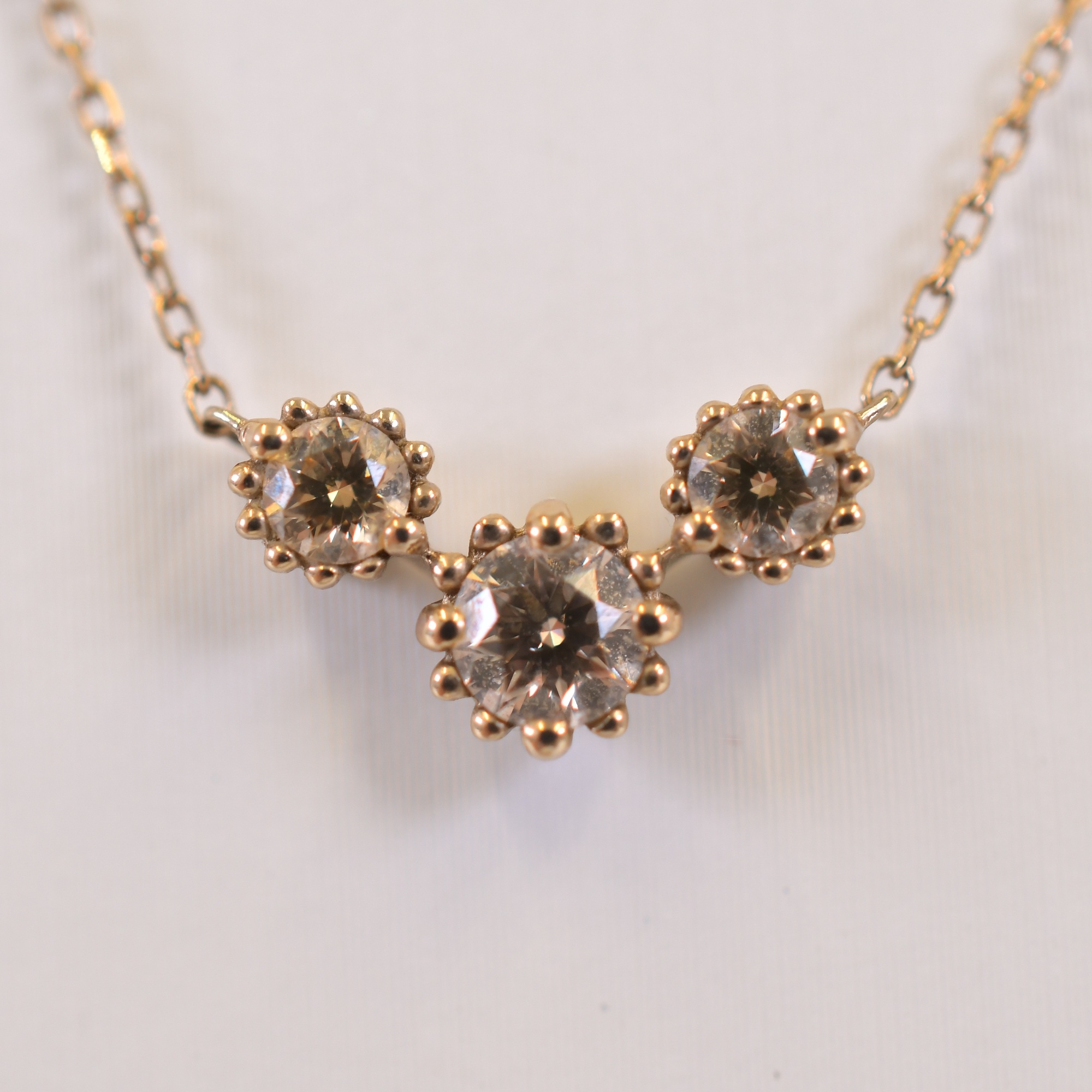 ダイヤネックレス K18 0.3ct Bランク