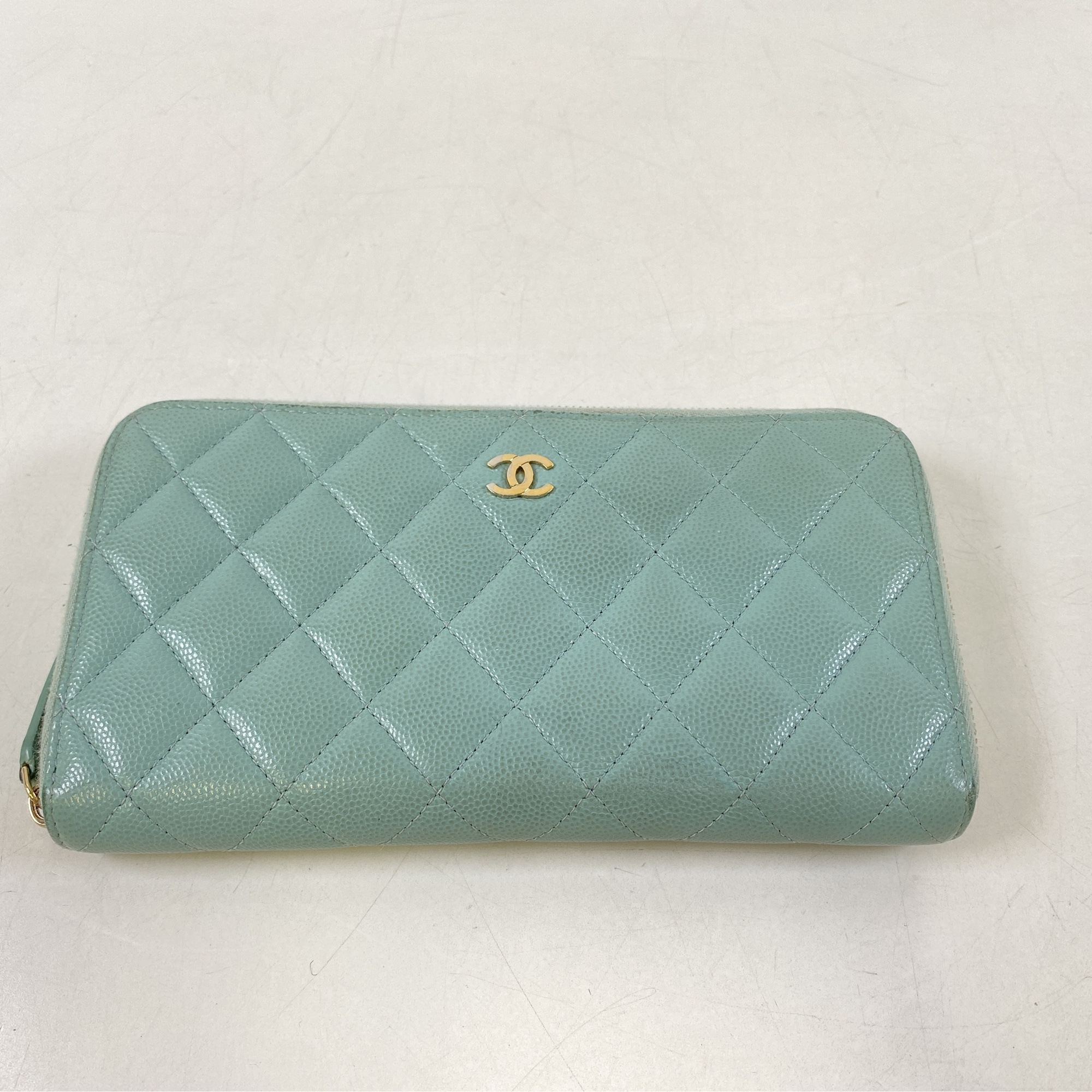 シャネル 長財布 水色 キャビアスキン GD金具 買取実績【買取日：2026 