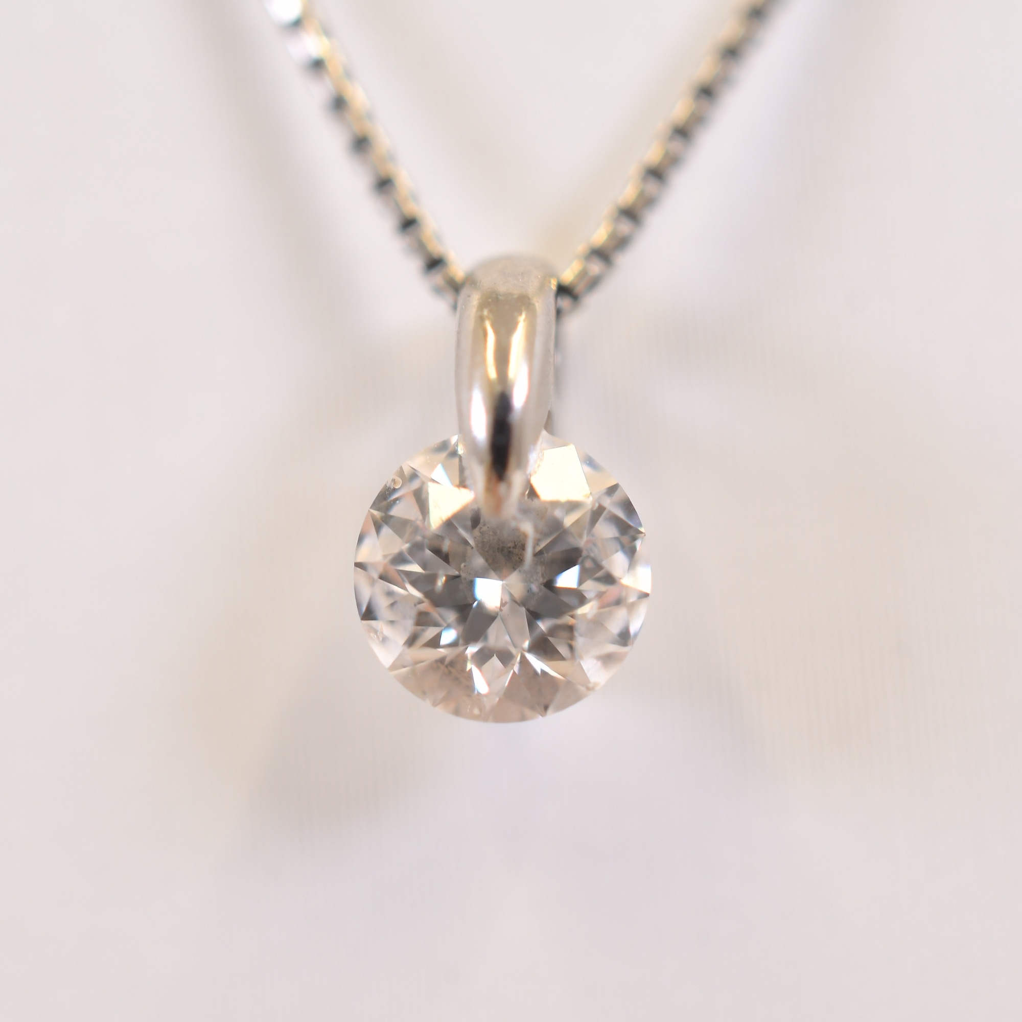 ダイヤネックレス Pt900/Pt850 0.56ct Bランク