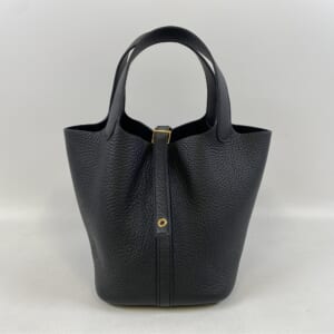 エルメス ピコタンロックPM 黒 トリヨンクレマンス GD金具 K刻印