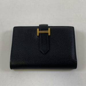 エルメス ベアンコンビネ シェーブル ブラック GD金具 B刻印