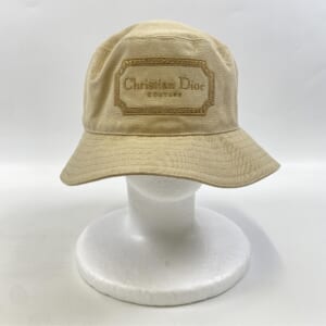 ディオール Canvas Bucket Hat バケットハット #L ベージュ 293C906I5641