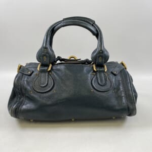 クロエ パディントン ハンドバッグ レザー ネイビー
