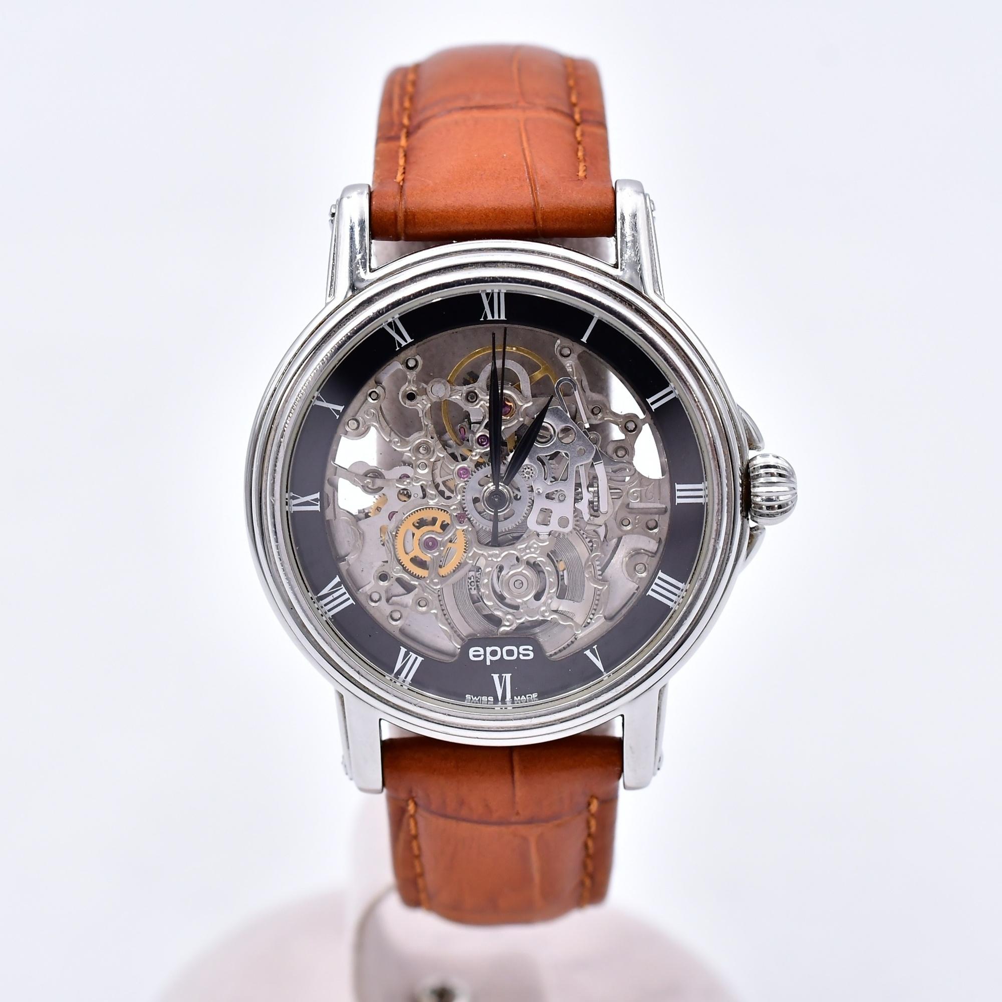 エポス エモーション スケルトン文字盤 SS×革/AT 3336 買取実績【買取