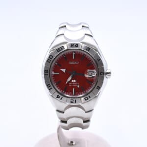 セイコー メカサス GMT 赤文字盤 SS/AT 4S12-0020