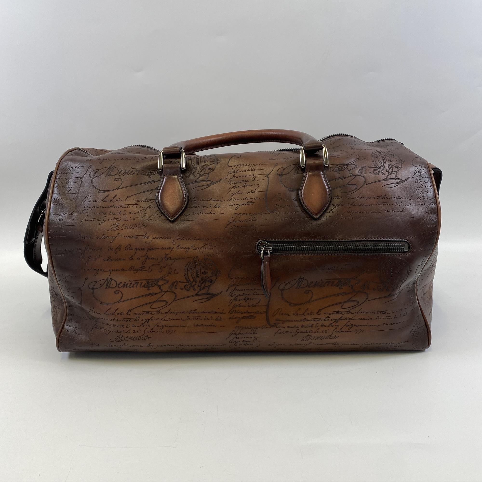 超極美品 Berluti カリグラフィ ヴェネチアレザー 最初期 ボストンバッグ バッグ 超極美品 Berluti カリグラフィ ヴェネチアレザー 最初期