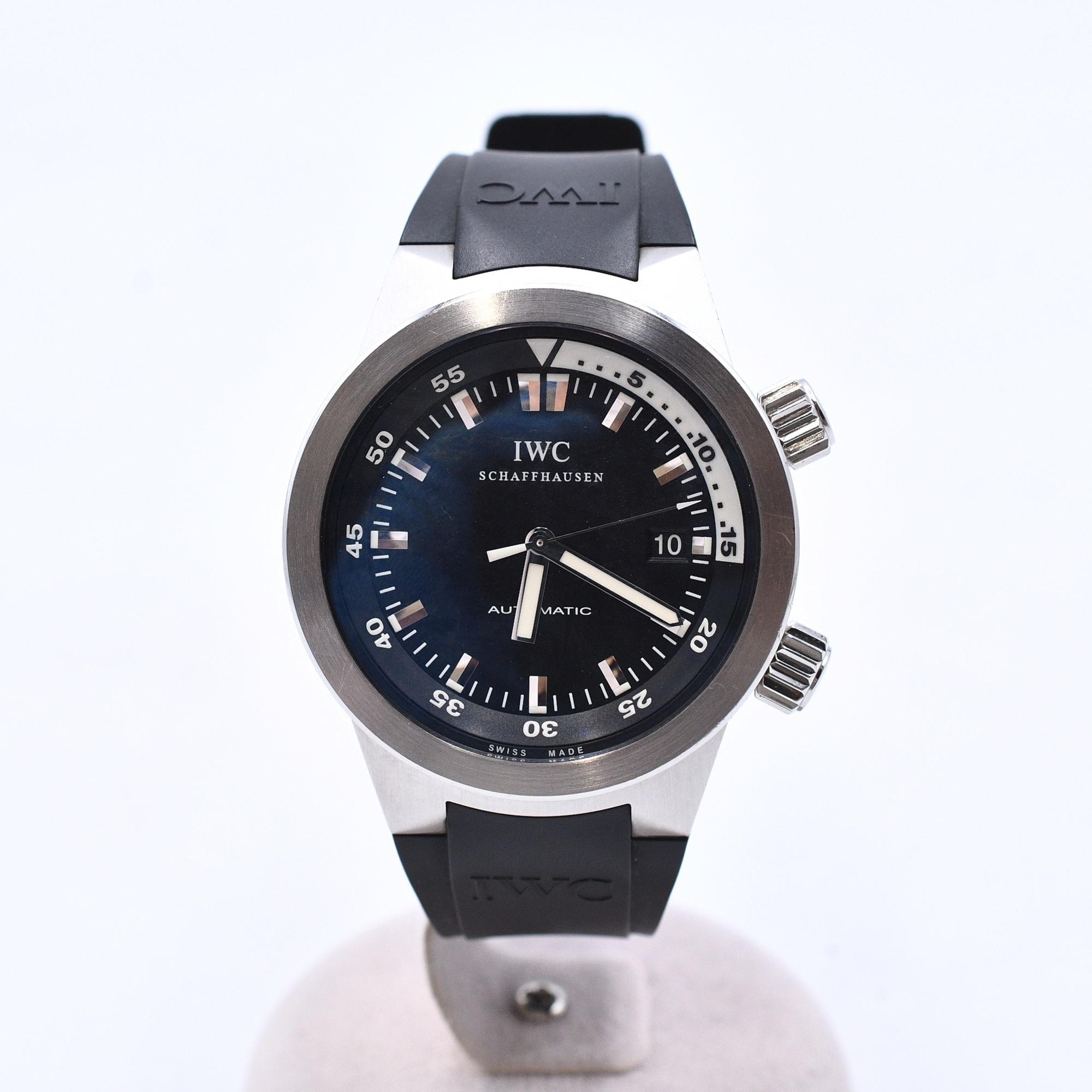 IWC アクアタイマー デイト 黒文字盤 SS×ラバー/AT Bランク