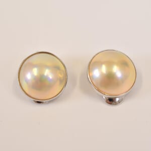 タサキ パールイヤリング K14WG 14mm