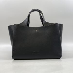 トッズ ■タイムレス 2WAYショルダーハンドバッグ ブラック レザー