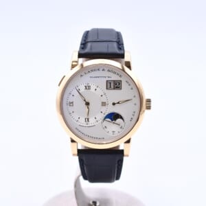 ランゲ＆ゾーネ ランゲ1 ムーンフェイズ 白文字盤 PG×革/手巻き 192.032
