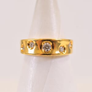 ミキモト K18 ダイヤリング 0.20ct