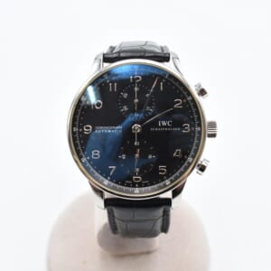 IWC ポルトギーゼ 黒文字盤 SS×革/AT IW371438