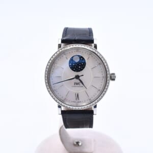 IWC ポートフィノ・オートマティック・ムーンフェイズ37 白文字盤 SS×革/AT IWIW459001