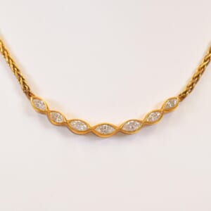 ティファニー ティファニー ダイヤネックレス 7Pダイヤ 18K