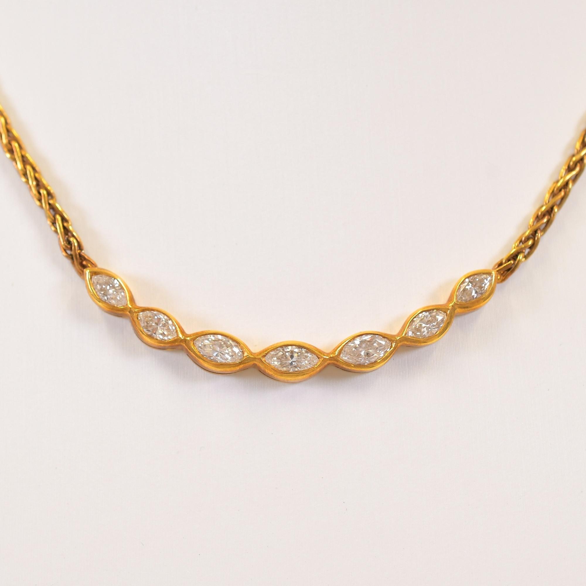 ティファニー ティファニー ダイヤネックレス 7Pダイヤ 18K Bランク