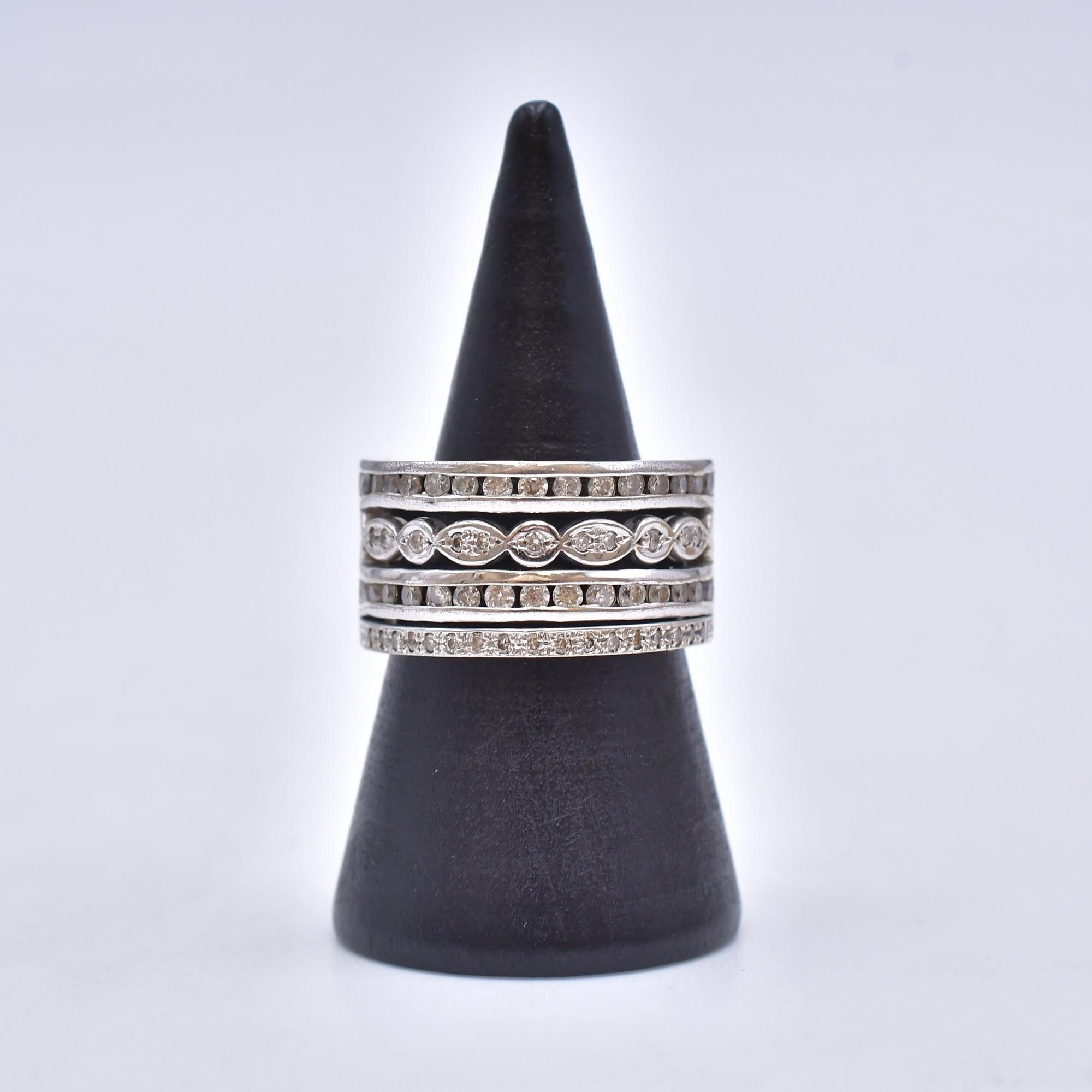 ダイヤ リング K18WG 0.80ct Bランク