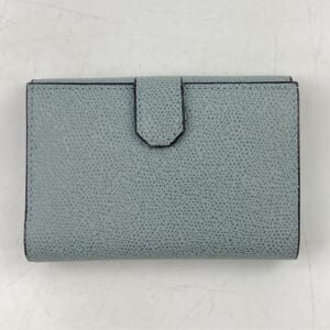 ヴァレクストラ ブレラ 三つ折り財布 青 レザー