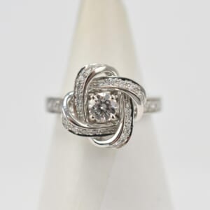 ブシュロン ピヴォワンヌ ダイヤリング K18WG D0.23ct