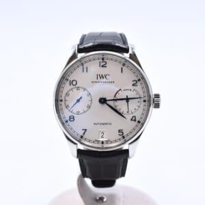IWC ポルトギーゼ オートマティック 7デイズ シルバー文字盤 SS×革/AT IW500705