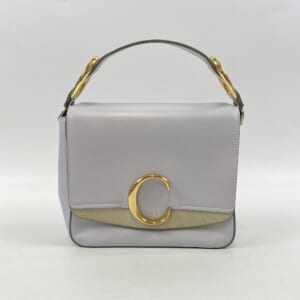 クロエ C 2WAYバッグ グレー系 レザー