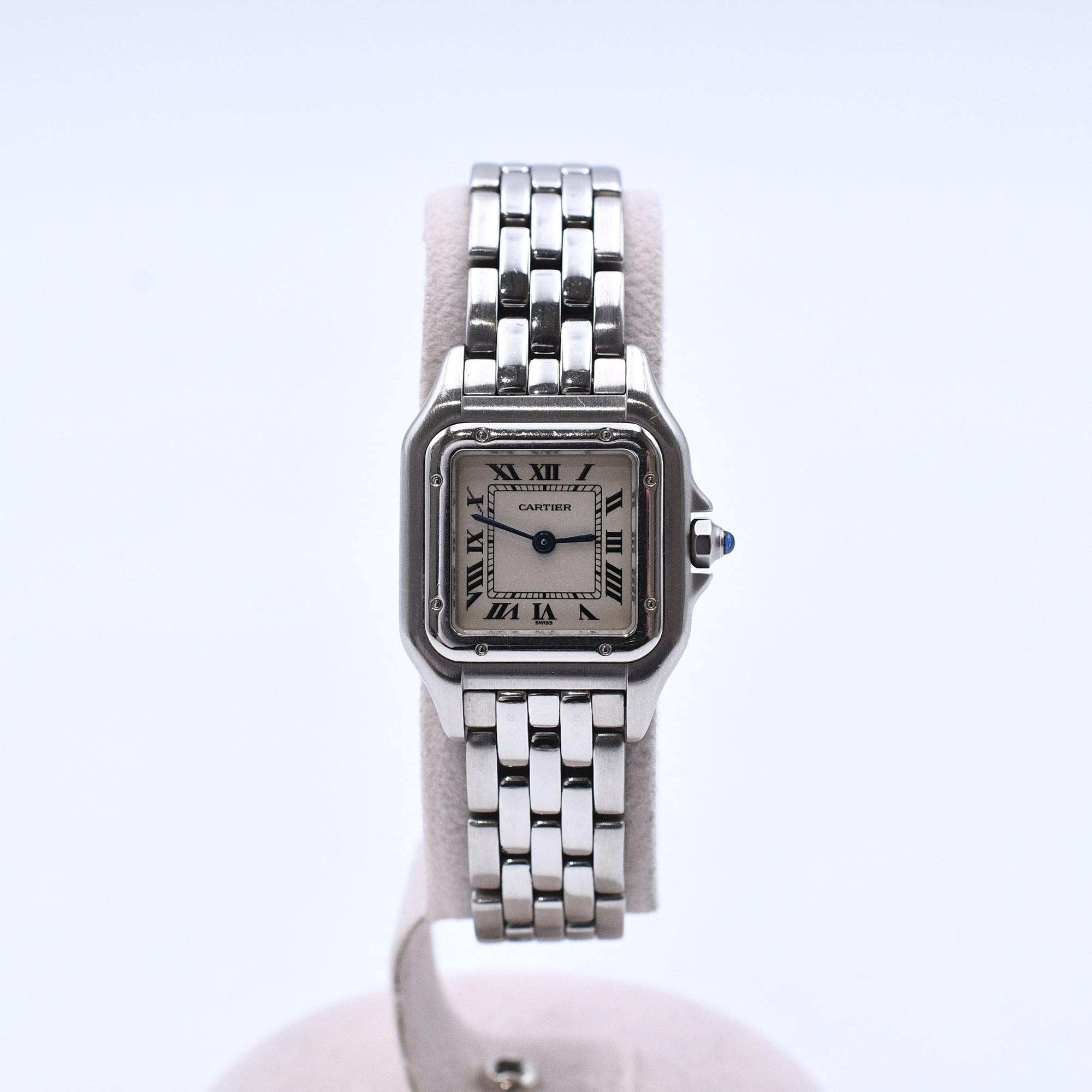 カルティエ パンテールSM シルバー文字盤 SS/QZ W25033P5 買取実績