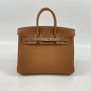 エルメス バーキン25 ゴールド トゴ SV金具 U刻印