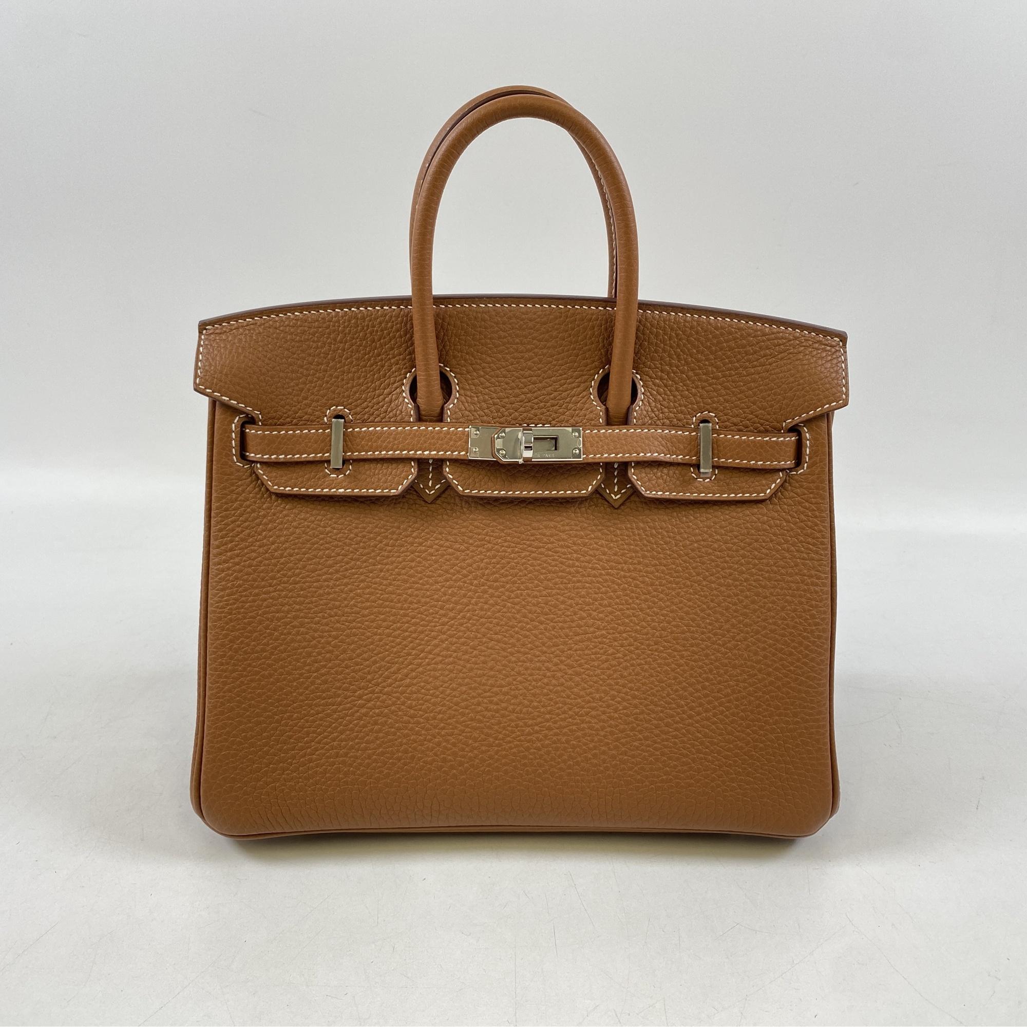 エルメス バーキン25 ゴールド トゴ SV金具 U刻印 Sランク