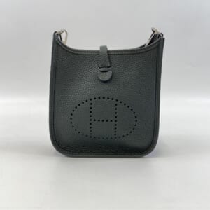 エルメス エヴリン TPM ダークグリーン計 トリヨンクレマンス SV金具 W刻印