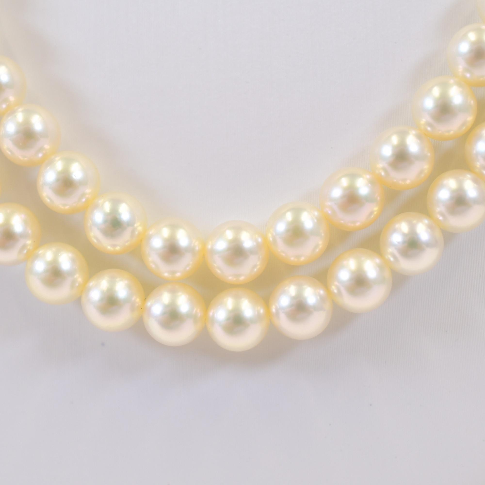 ミキモト ロングパールネックレス Sv 6.4mm Bランク
